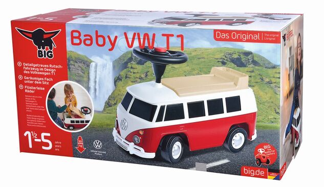 BIG odrážadlo Baby VW T1 červené