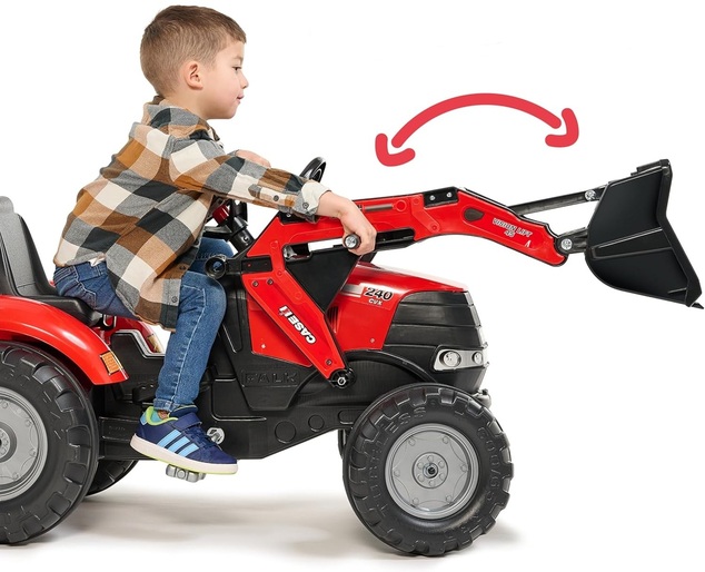 Falk Trettraktor 996Y Case IH mit Lader, Bagger und Anhänger
