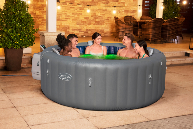 Bestway 6001T Jacuzzi LAY-Z-SPA® HydroJet Pro para 7 personas (Ahorro de energía) 216 x 80 cm