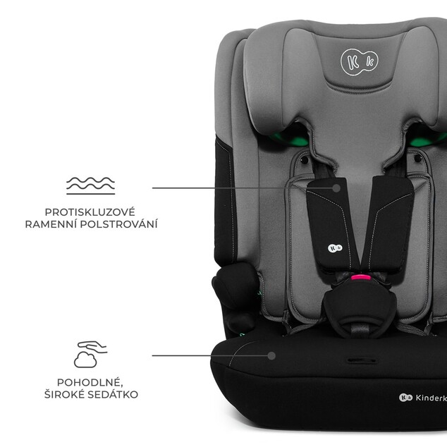 KINDERKRAFT Autositz I-Comfy i-Size (76 bis 150 cm) Dunkelgrau