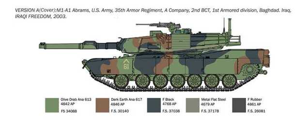 Model Kit War Thunder tank 35108 - M1A1 Abrams (1:35)