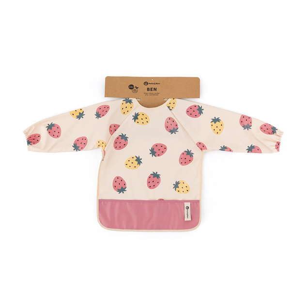 PETITE&amp;MARS Podbradník s dlhým rukávom Ben Beige Strawberies