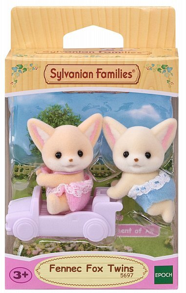 Sylvanian Families Dvojčatá líšky Fenek s autíčkom