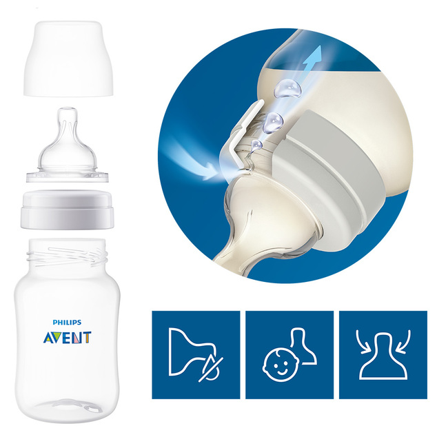 Philips AVENT Flaschensauger Anti-Kolik mittlerer Durchfluss 3m+ 2 Stück