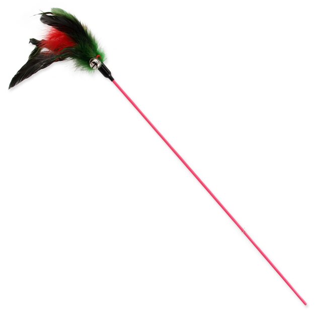Hračka Magic Cat palička s pierkami a roľničkou 17cm+49cm 24ks