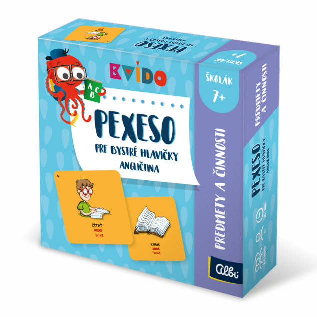 Albi Kvído Pexeso pre bystré hlavičky angličtina Predmety a činnosti