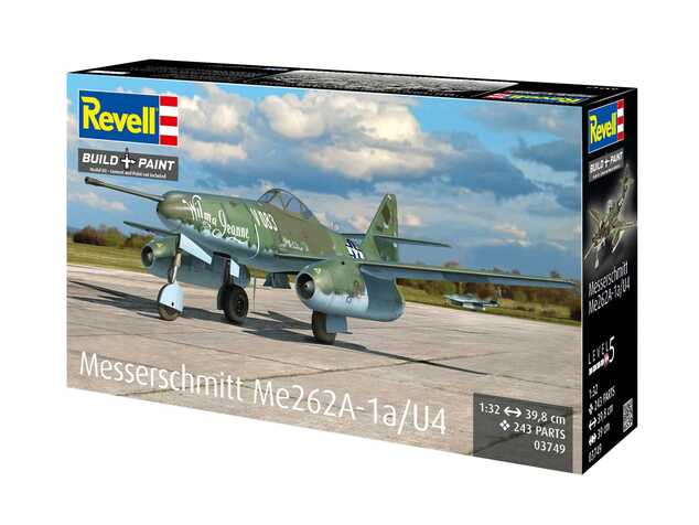 Plastic ModelKit Flugzeug 03749 - Messerschmitt Me262A-1a/U4 (1:32)