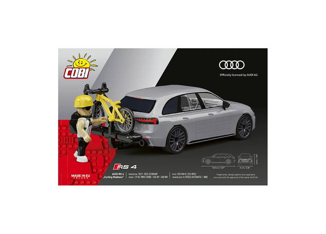 Cobi 24671 Audi RS4 Cycling Madnes, 1:35, 176 k, 2 f
