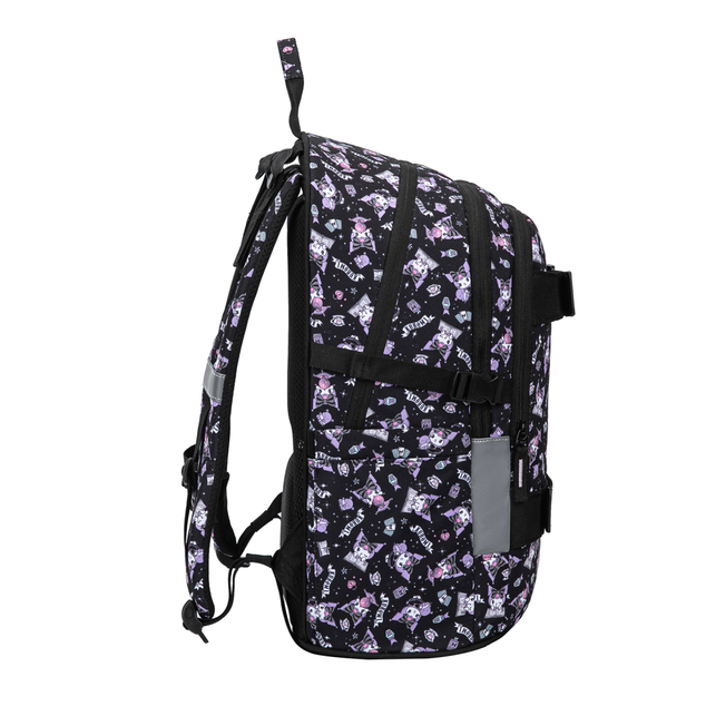 BAAGL SET 3 Skate Kuromi Black: Rucksack, Federmäppchen, Sporttasche GRS
