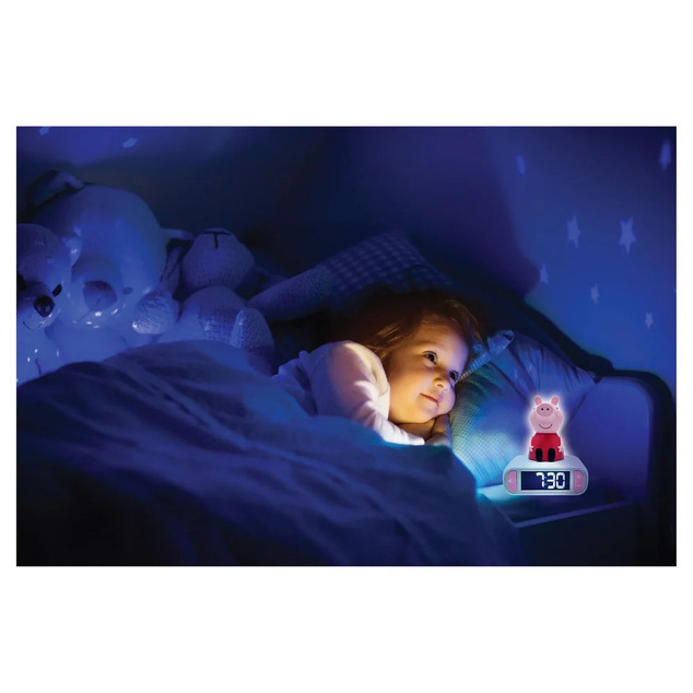Wecker mit Nacht-3D-Licht - Peppa Wutz