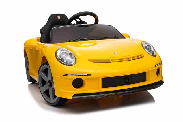 Elektrické autíčko RUF GT 12V, žlté, Otváracie dvere, 2.4 GHz diaľkové ovládanie, LED svet