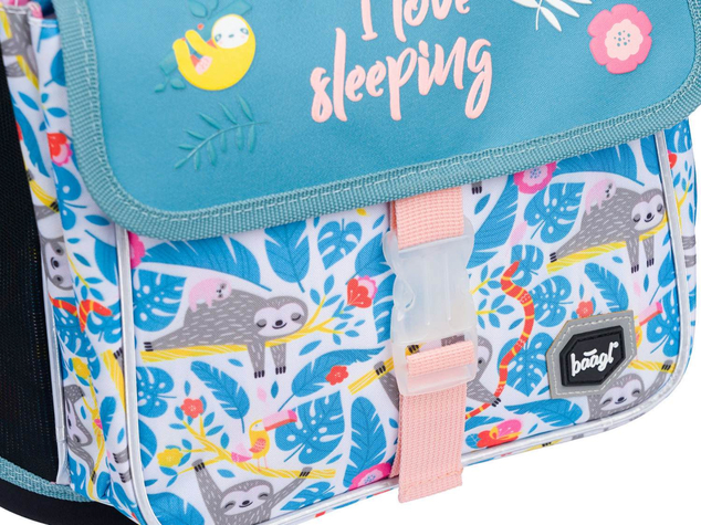 BAAGL SET 3 Zippy Perezoso: mochila, estuche, bolsa
