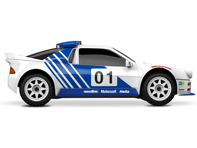 Traxxas Mini Rally Ford RS200 1:12 4WD VXL RTR šedý