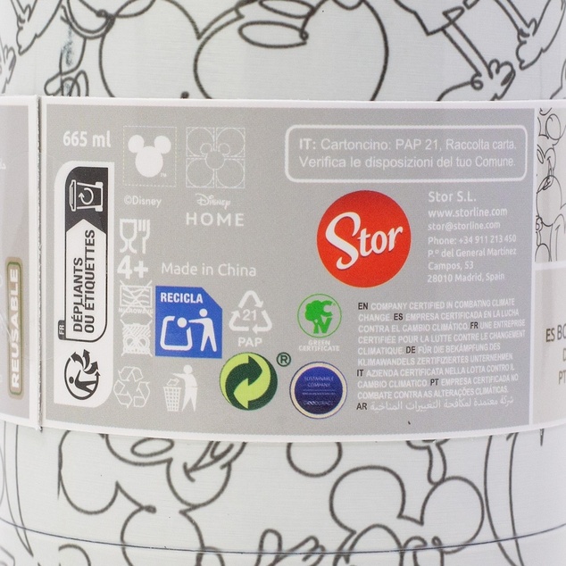 Mickey Mouse Termofľaša 665 ml, nerezová