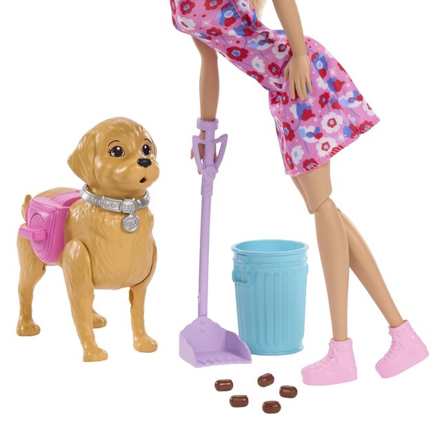 Mattel Barbie bambola con cagnolino a passeggio