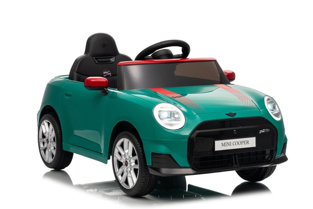 Elektrické autíčko BMW Mini Cooper 12V, zelené, USB Vstup s Bluetooth pripojením na MP3 Pr