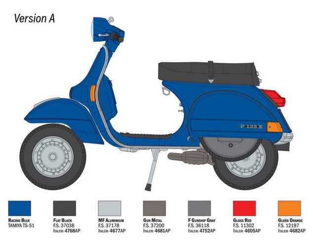 Model Kit motorno kolo 4645 - Vespa PX 125/150 1978 (1:9)