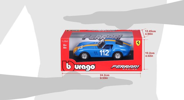 Bburago 1:24 Ferrari Racing 250 GTO Blau