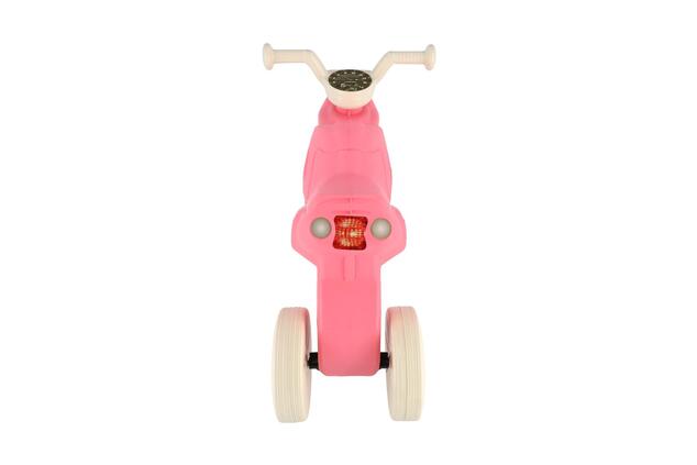 Bicicletta senza pedali Enduro Yupee rosa pastello grande altezza sedile 31cm capacità fino a 25kg
