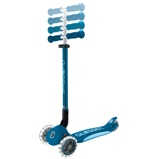 Globber detská skladacia kolobežka Elite Lights Deep Blue