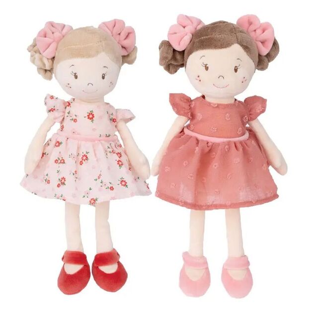 BK VENDELA păpușă rochie roz cu flori (30cm) Bukowski Design