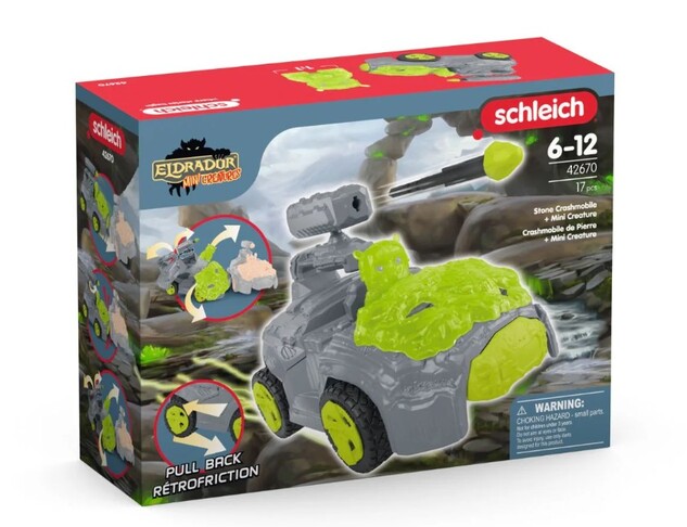 Schleich Kamenný crashMobile s figúrkou Mini Creature