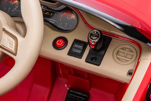 Elektrické autíčko Bentley Bacalar 12V, červené, Dvere otvárajúce sa nahor, 2.4 GHz diaľko