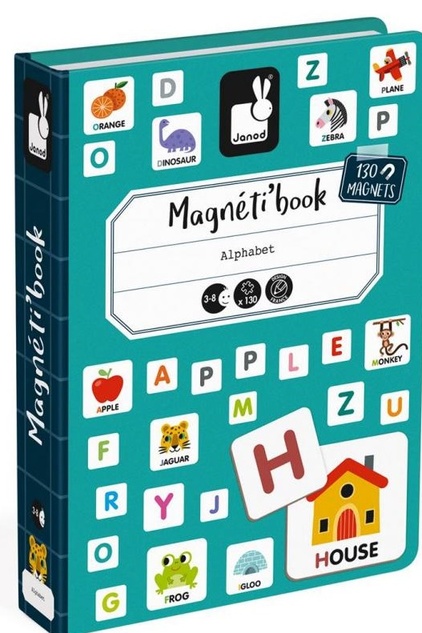 Janod Magnetibook Abeceda anglická Magnetická kniha pre deti