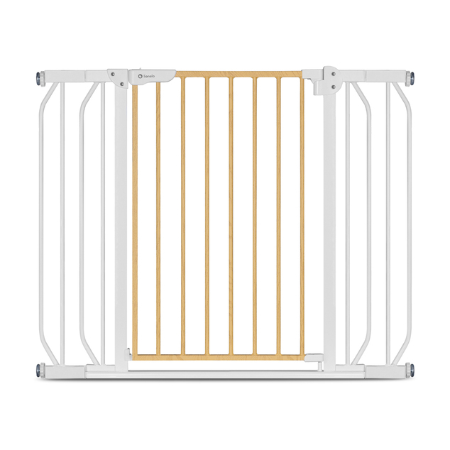LIONELO Barrière de sécurité pour enfants Truus Slim White Natural 75-105 cm