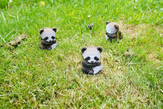 EUGY Panda velká 3D kartonová skládačka