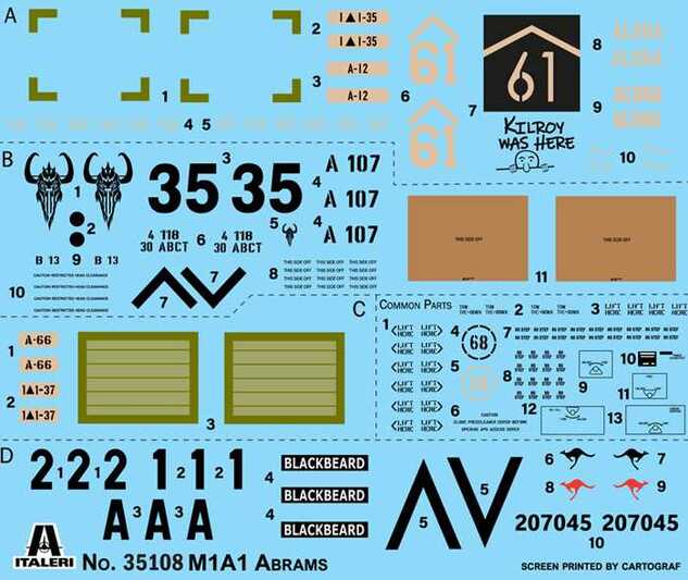 Model Kit War Thunder tank 35108 - M1A1 Abrams (1:35)