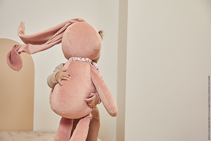 Kaloo Lapinoo Veľký Plyšový zajac s dlhými ušami terracotta 80 cm
