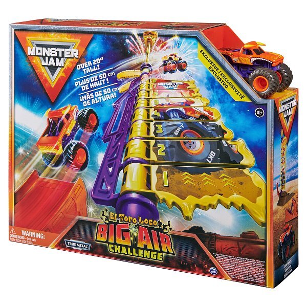 Monster Jam - Hrací set El Toro Loco Big Air Challenge, 1:64