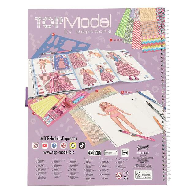 Top Model Pracovný zošit dizajnu so šablónami, June &amp; Hayden