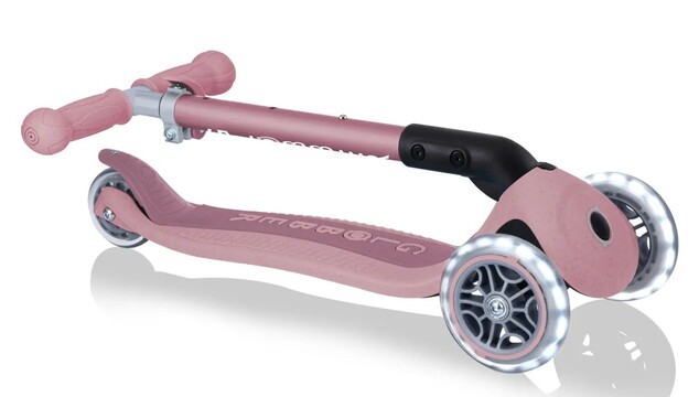 Globber kolobežka Junior Foldable lights Ecologic - Berry