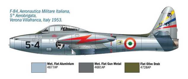 Model Kit letadlo 1321 - F/84G THUNDERJET(1:72)