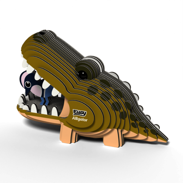 EUGY Aligator 3D kartonasta sestavljanka
