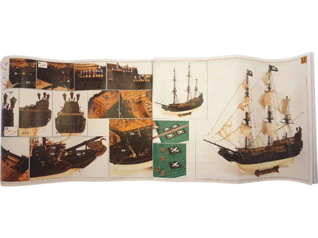 OCCRE Black Swan pirátska loď 1:75 kit