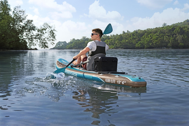 Bestway Glider Elite™ Paddleboard-Set mit abnehmbarem Sitz - 15 x 79 x 381 cm