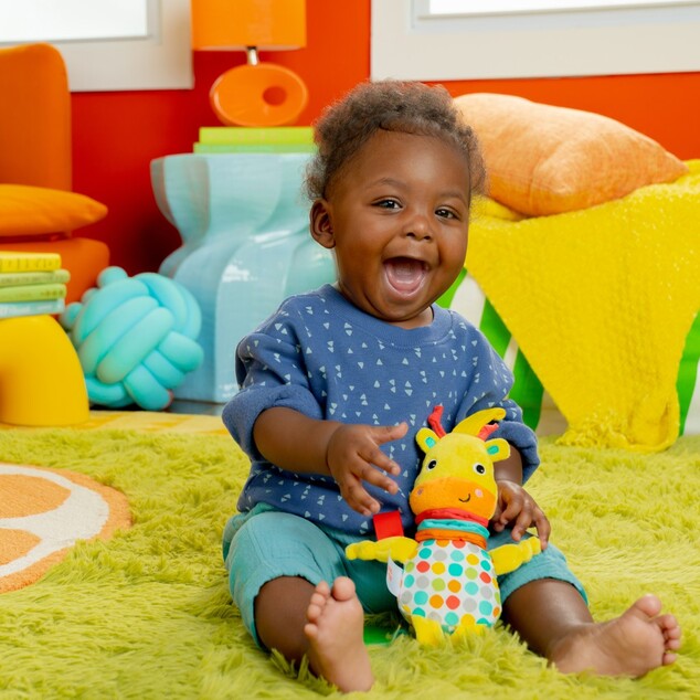 BRIGHT STARTS Pull, Play &amp; Boogie™ C-Ring Tune Toy Giraffe ab 0 Monaten