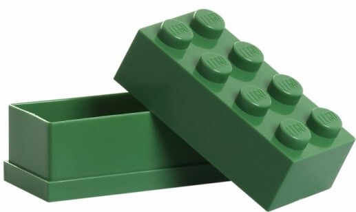 LEGO® mini  box 8 - zelená 46 x 92 x 43 mm