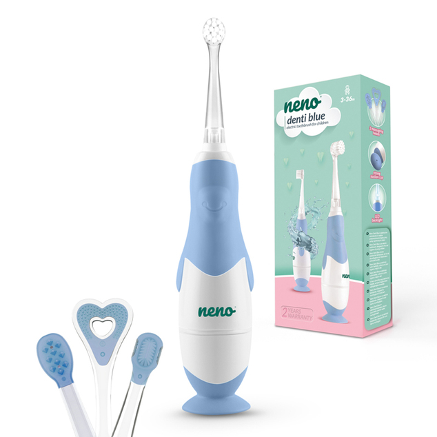NENO Elektrische Zahnbürste Denti Blue 0-3 Jahre