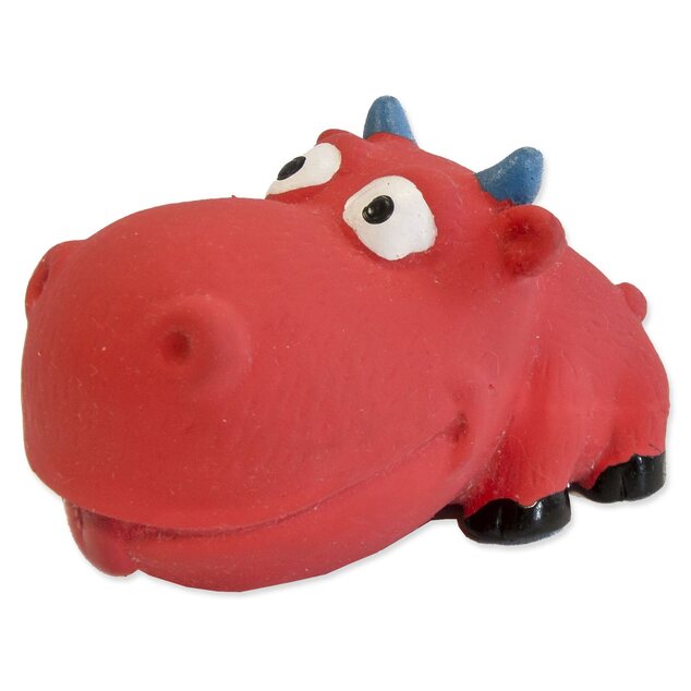Igrača Dog Fantasy Latex Big Heads z mešanico zvoka 9 cm