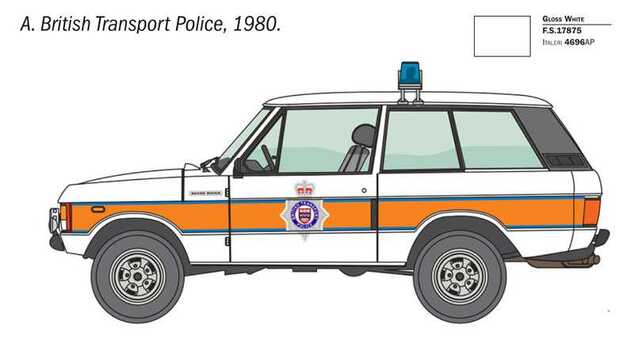 Modellbausatz Auto 93661 - Range Rover Polizei (1:24)