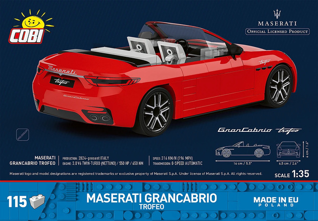 Cobi Maserati GranCabrio Trofeo, 1:35, 97 pzs