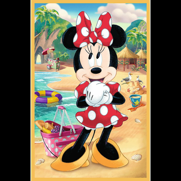 Trefl Puzzle 3x50 Mickey Mouse und Freunde / Maus im Urlaub