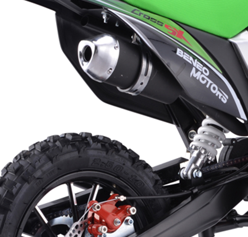 Moto de gasolina para niños Beneo Motors CROSS SX verde - 50cm3