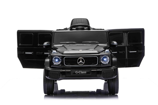 Auto elettrico Mercedes G580 12V, nero, telecomando 2,4 GHz, Bluetooth, USB