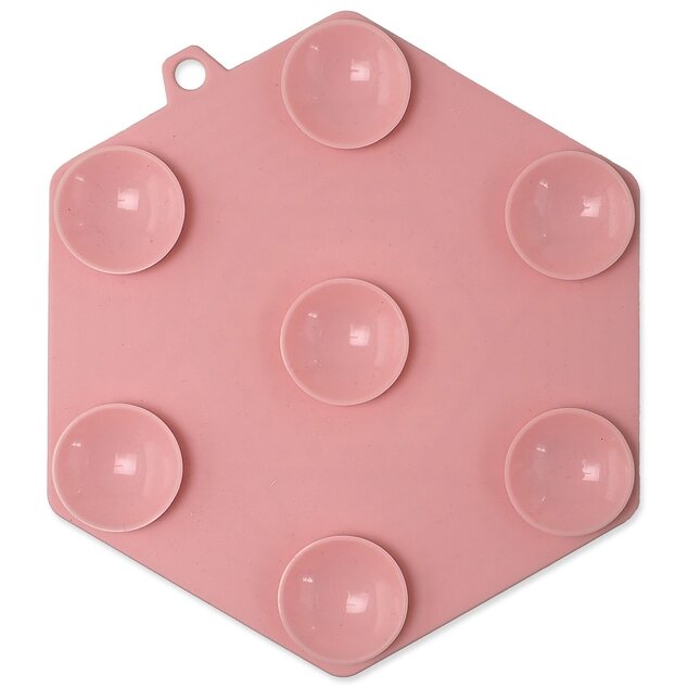 Podložka lízacia Epic Pet Lick&amp;Snack hexagon svetlo ružový 17x15cm