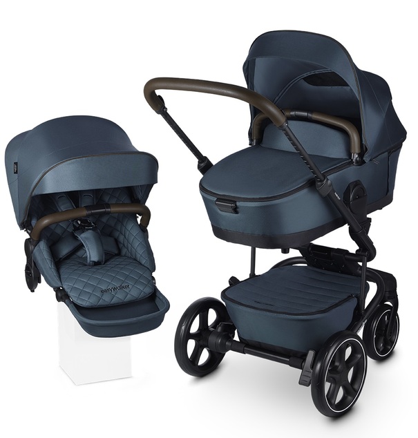 EASYWALKER Kočík kombinovaný Harvey5 Premium 2v1 Jade Green LITE RWS